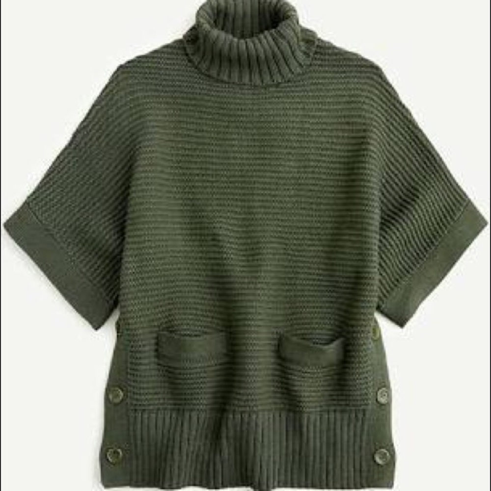 JCrew Turtleneck Sweater poncho